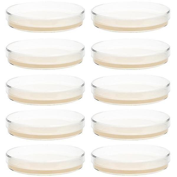 10 præfyldte agarplader petriskåle med agar-videnskabelige eksperimenttilbehør