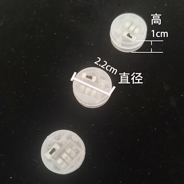 10 stk. DIY LED-lyssæt DIY små lysende lys mini batterilampe til dukke RGB