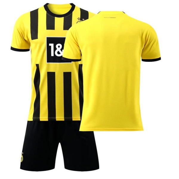 22-23 Dortmund hemmatröja fotbollströja nr 9 Haaland 11 Reus 22 Bellingham tröjset med strumpor Size 9 with socks #20