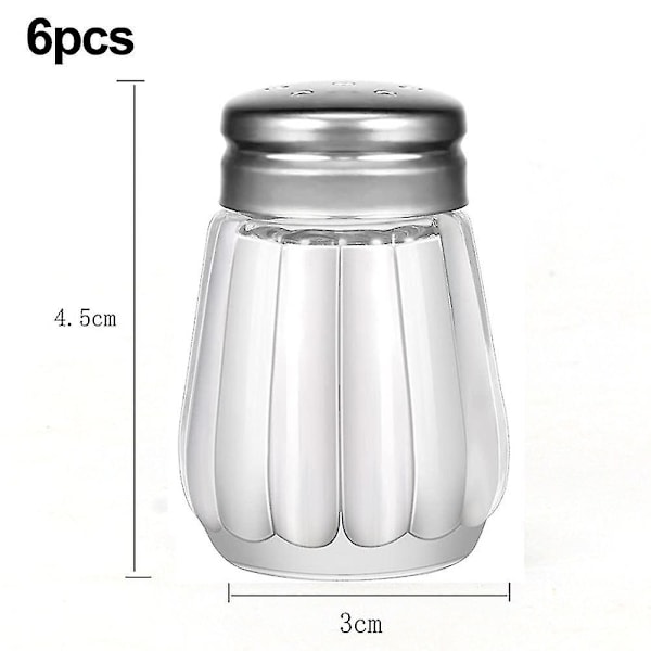 Mini Suola- ja Pippurimyllyt, 0,5oz / 1/2oz Lasinen Kuutio Runko Ravintola Suola- ja Pippurimyllyt-mxbc shape2