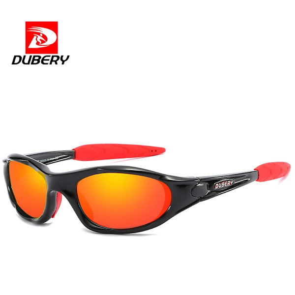 DUBERY pc rimless vintage solbriller for menn 2024 rimelig pris sports solbriller polariserte 2024 black  &red