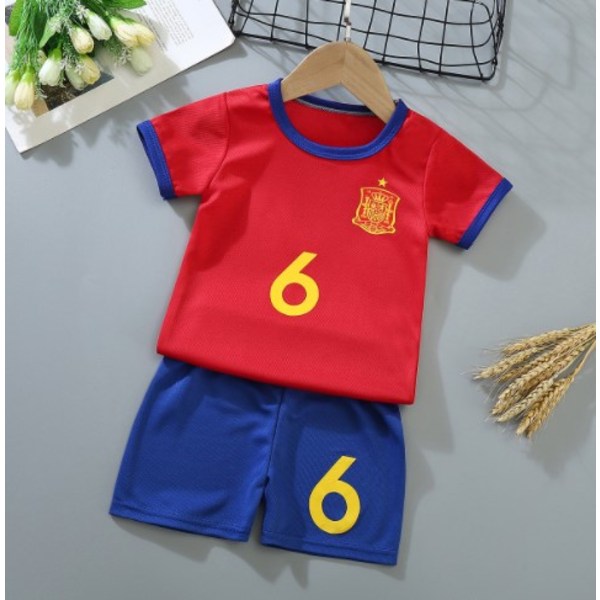 Fc Barcelona Barn Uniform Fotbollströja Träning Kortärmad Toppar Baby c c 110