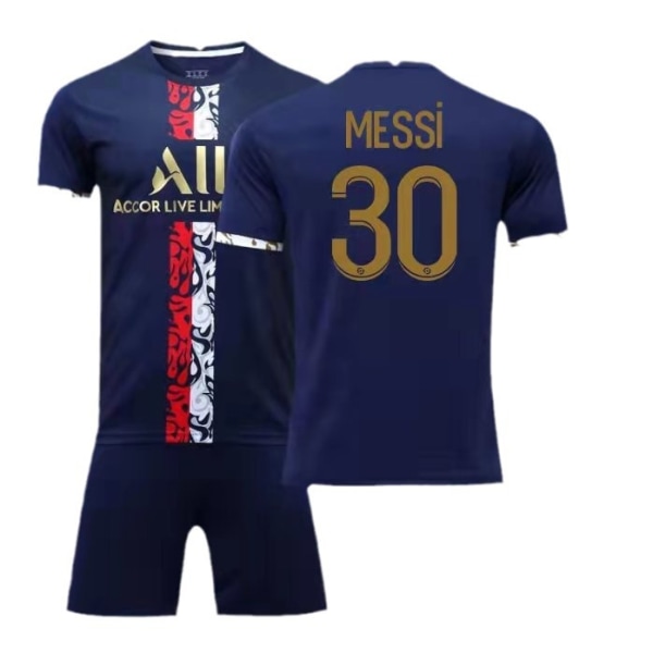 22-23 Paris special edition fotbollsträningsdräkt 30 Messi nr 7 Mbappe nr 10 Neymar fotbollströja set Paris Special Edition No. 30 S#