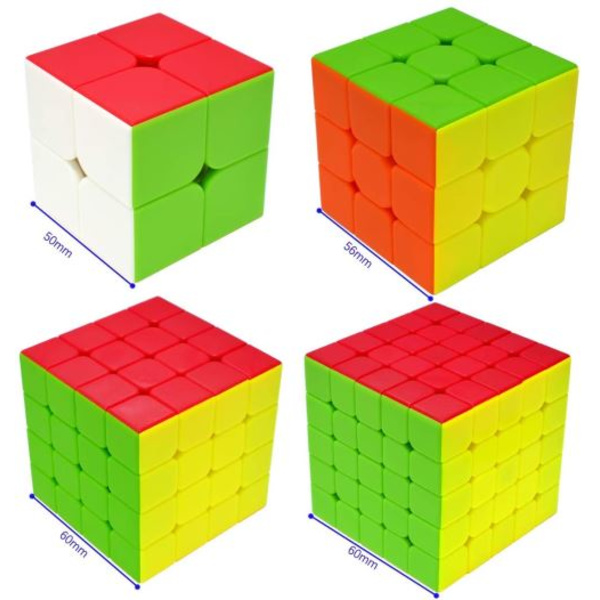 Maomaoyu Speed ​​Cube Set 2x2 3x3x3 4x4x4 5x5x5 4 Pack Pussel Tw