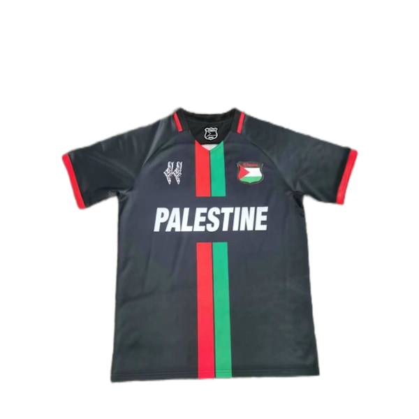 Palestina fotbollströja 2023/24 tröja hemmabort svart MM M 2324 away