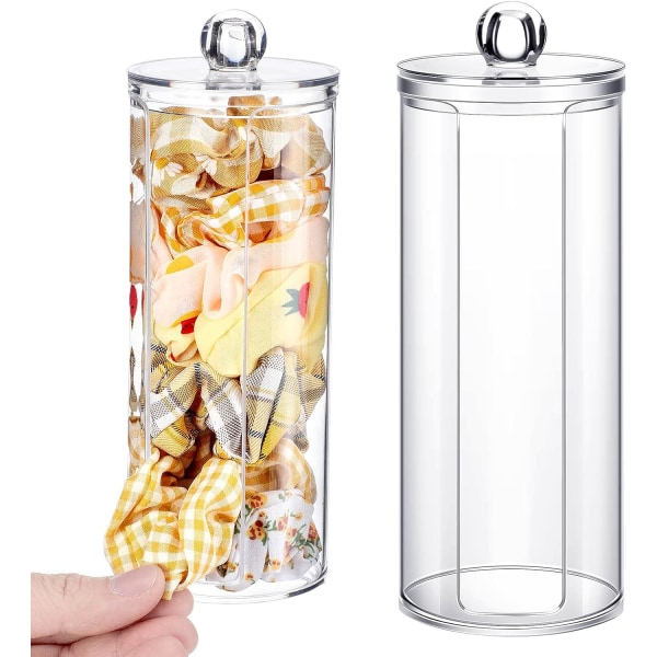 Galaxy 2 stk. Akryl Scrunchie 14,6 x 6,6 cm Transparent Scrunchie Holder Hårbånd Organizer Display