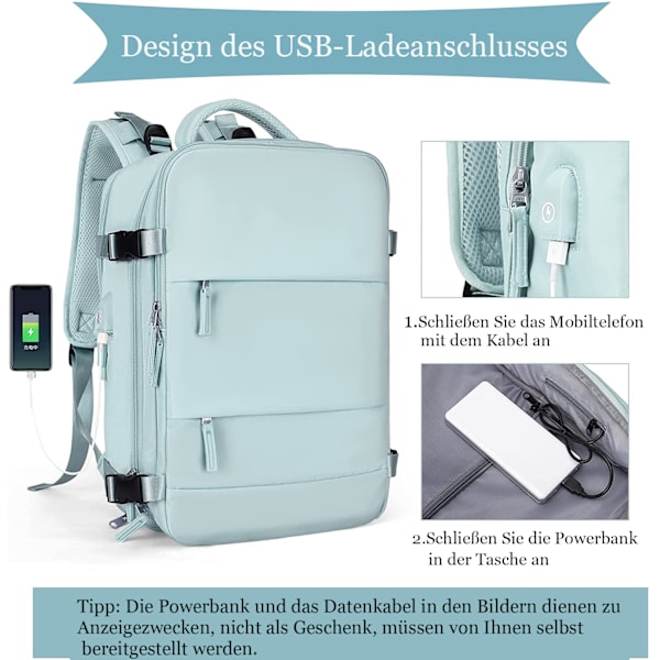Ryanair-matkatavaralaukku USB-latausportilla