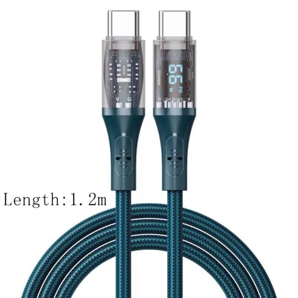 Laddningskabel Datakabel SVART USB TILL TYPE C USB TILL TYPE C Svart Black USB to Type C - USB to Type C