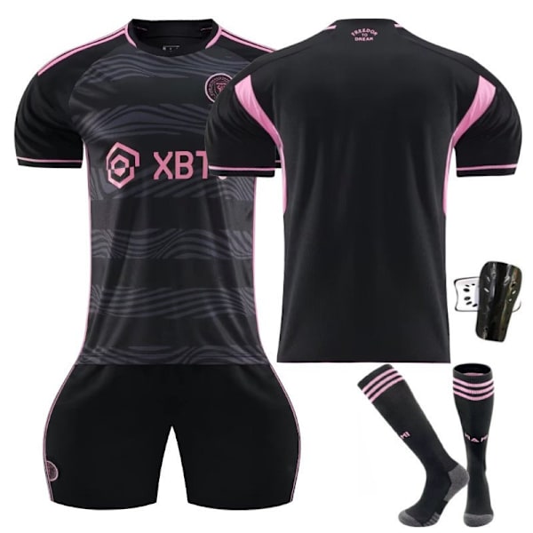 23-24 Miami trøje udebane Major League Soccer uniform sæt børne- og voksen trøje Miami away No. 10, with socks Children 20