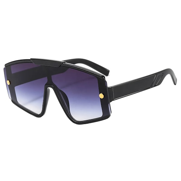 Moderigtige sommer overstørrelse farverige firkantede trendy genanvendte plastik solbriller til kvinder store stel solbriller et stykke solbriller C01 Fashion Sunglasses