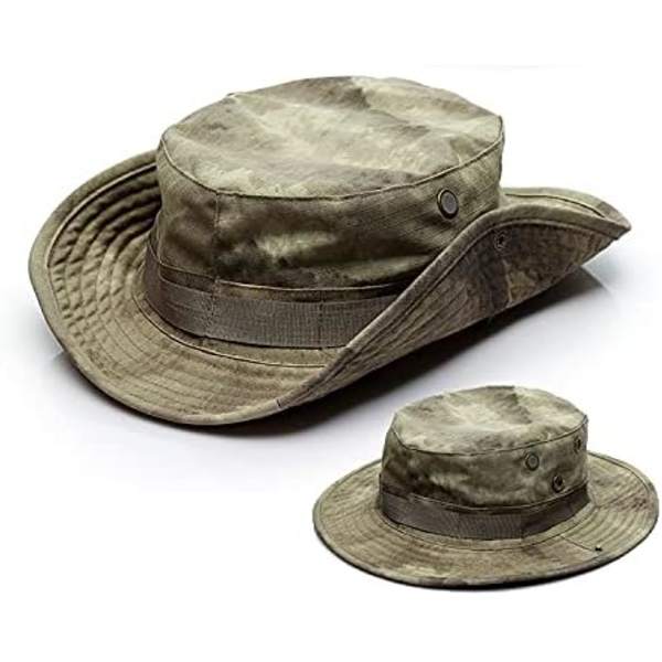 Boonie Tactical Fiskehatt Solskydd Visir Vision Kamouflage för Camping Vandring Fiske Män Unisex ATTACK