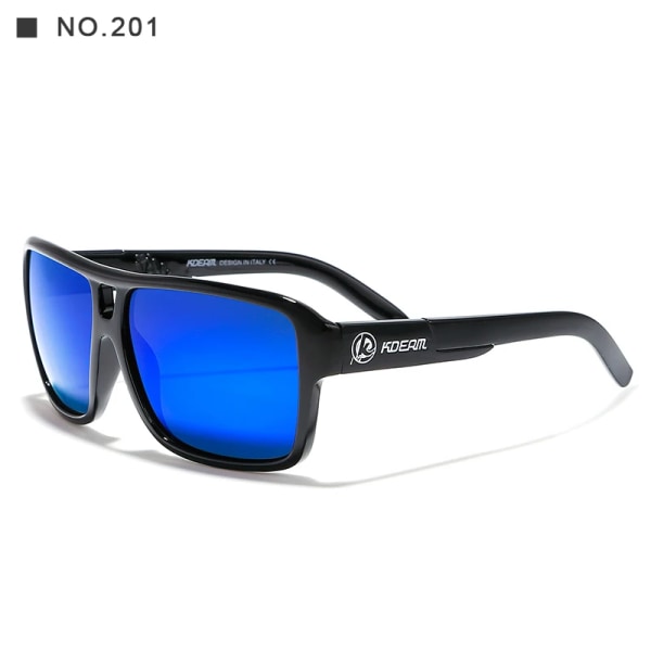 2024 Mote KDEAM Merke Design UV400 Sport Polariserte Firkantede Solbriller Unisex Belegg Briller Gafas de sol for Sport C201