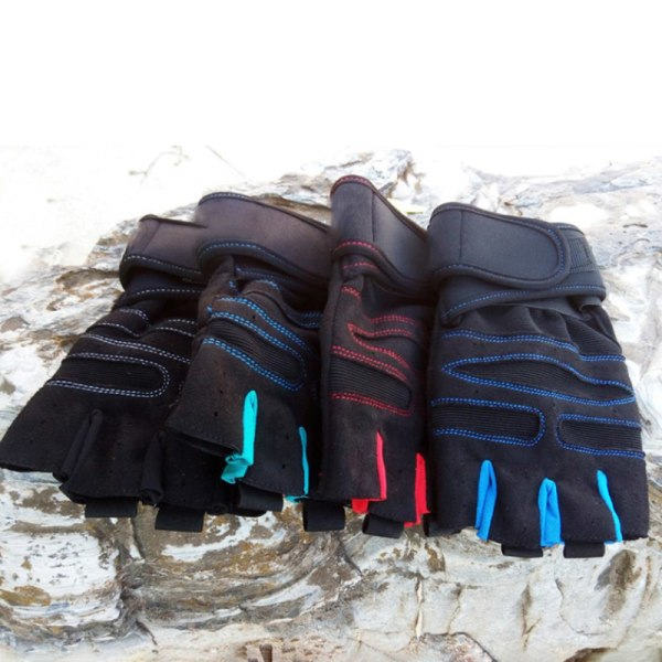 Gymhandskar Fitness Tyngdlyftningshandskar Kroppsbyggnadsträning Svart M Svart Black M