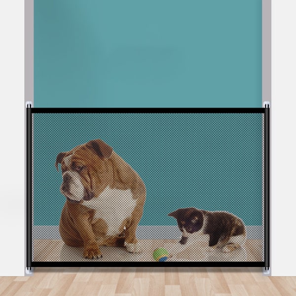 Hundgrindar, Bärbar Hunddörrgrind Vikbar Hundgrind Trappgrind Grind Grind För Husdjur Hundar Katter 180 * 72cm