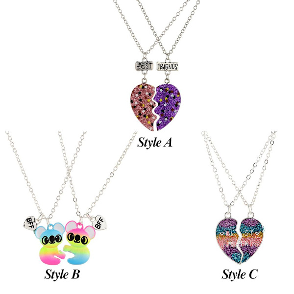 BFF Halsband Vänskapssmycken Style C