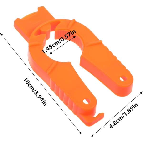 Plastikflasköppnare, 3-pack Vattenflasköppnare, Orange Sodaburksöppnare, 3-i-1 Multifunktionell Vattenflasköppnare för Artritpatienter, Seniorer