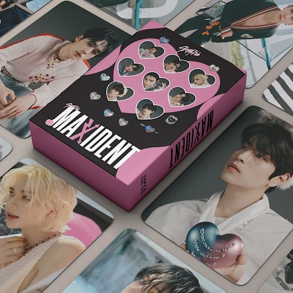 ELEFAD 55 stk Stray Kids Lomo-kort MAXIDENT Stray Kids Nytt album Mini-fotokort Stray Kids Posterkort Gave til fans (ER-037)
