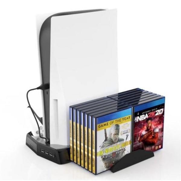 PS5-kylfläkthållare, PS5-kontrollhållare med LED-indikator