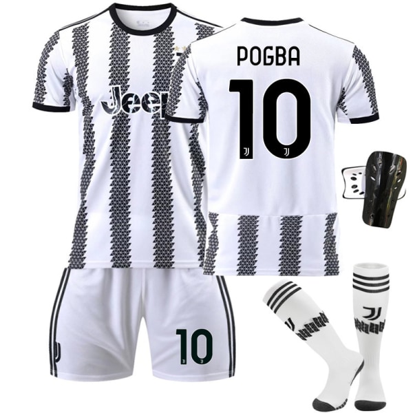 22-23 Ny version Juventus nr. 7 Hovey nr. 10 Pogba 22 Di Maria 10 Dybala fodboldtrøje sæt No number socks #26