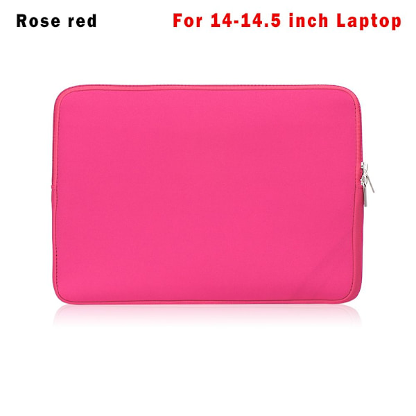 Laptopväska Fodral Omslag ROSERÖD FÖR 14-14.5 TUM roseröd rose red For 14-14.5 inch