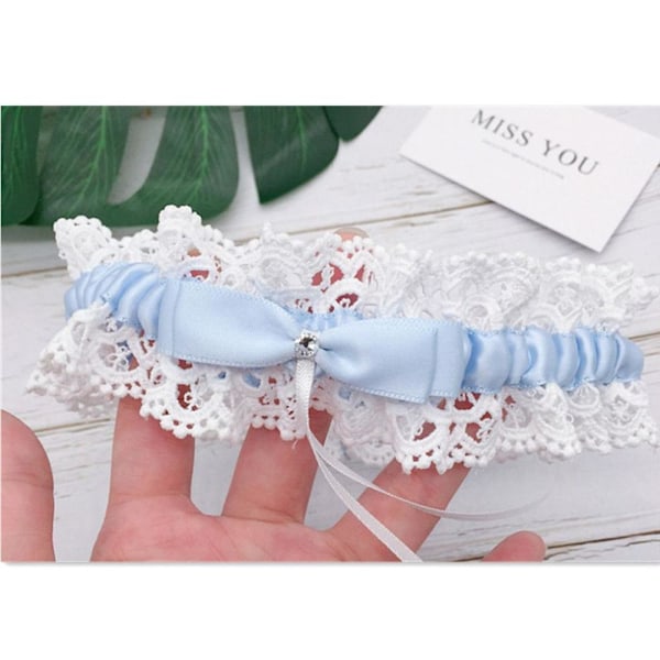 Pitsi Garter Leg Ring VAALEANSINEN light blue