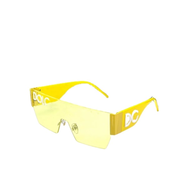 Merkkiaurinkolasit ultra-luxus aurinkolasit miehille ja naisille neliömäiset lasit UV400 aurinkolasit 2024 uudet design-tuotteet Yellow Fashion Sunglasses