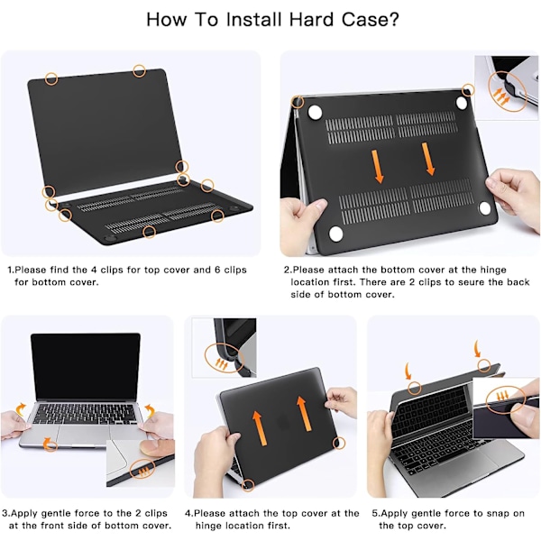MacBook-suojakotelo kovalla kannella Harmaa Grey retina 13