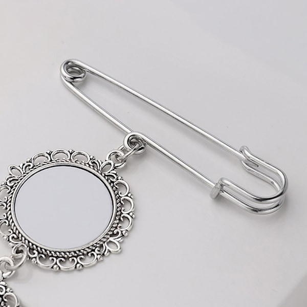 Foto Charm DIY Pin Bryllup Charm Oval aluminium plade Ph A3