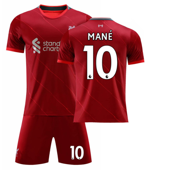 21-22 bonus hemtröja nr 11 Salah nr 10 Mane fotbollströja set nr 27 Darwin Liverpool home number 10 Mane M#