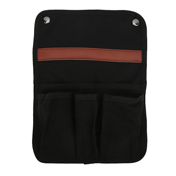 Campingstol Armlen Lagring Bag Side Multifunksjonell Bærbar Strandstol Hengende Oppbevaringspose for Utendørs Strand Svart