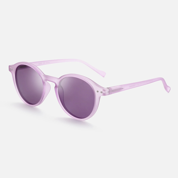 2024 Tyylikkäät pyöreät retro klassiset monityyliset UV 400 polarisoidut tukkuhinnat aurinkolasit miehille ja naisille mukautettu logo C26-PURPLE/PURPLE Polarized HD Shades