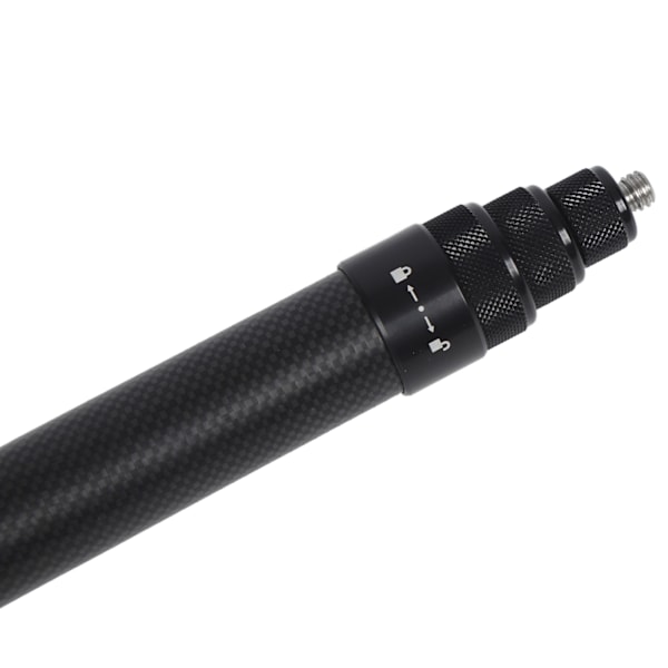 Förlängd Selfie Stick i Kolfiber Bärbar Handhållen Selfie-förlängningsstång för Kameror Stabilisatorer Stativ Monopods 1.5m / 4.9ft