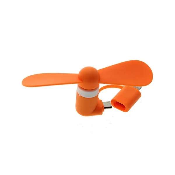 2 In 1 Mini Hand Fan Portable USB Fan For Iphone Android