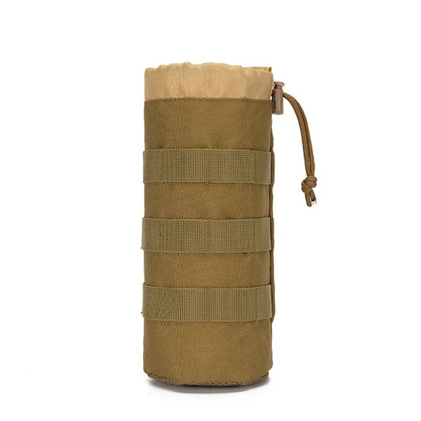 Taktisk Molle Vattenflaska Väska Militär Utomhus Camping Vandring Dragsko Vattenflaska Hållare Multifunktion Flaska Väska L Size Khaki