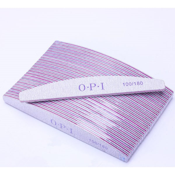 25 Pieces Nail Strengthening Diamond Polishing Strips Nail File Round Square Tooth Purple Core Polishing Strips