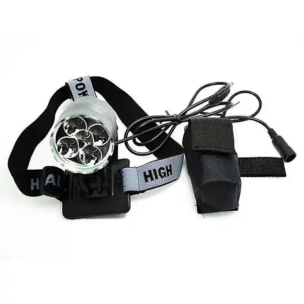 Sykkeldeler 6000LM Super Lys Sykkellys 5*XM-L T6 LED Sykkel Forlys MTB Hodelykt Sykling Hodelykt