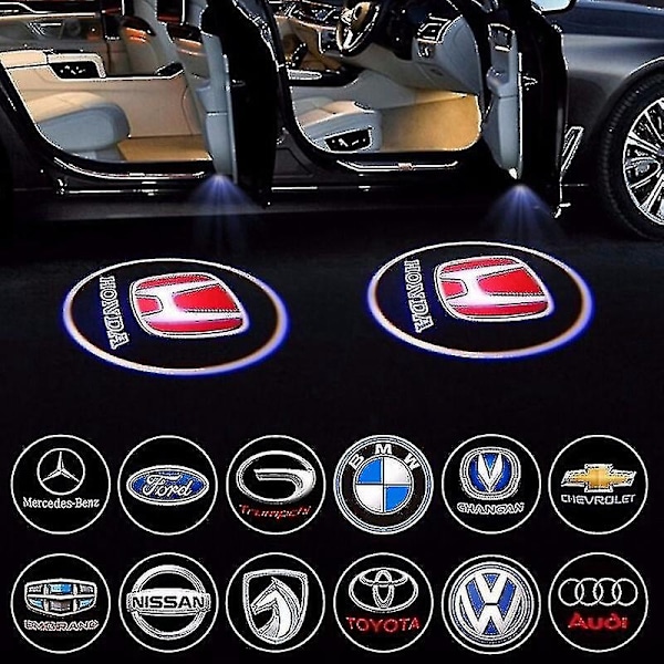 stk Logo Projektor Trådløs Dørlys til Bil, Hul-Fri Klæbemiddel, Bilmærke Logo Projektion, Automatisk Tænd/Sluk, Bilindretning WG-Perfet Opel