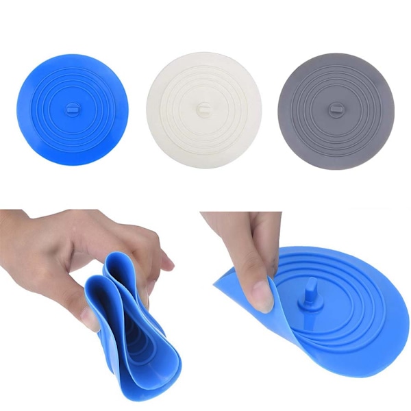 Bathtub stopper 3-pack, 6 inch silicone bathtub stopper