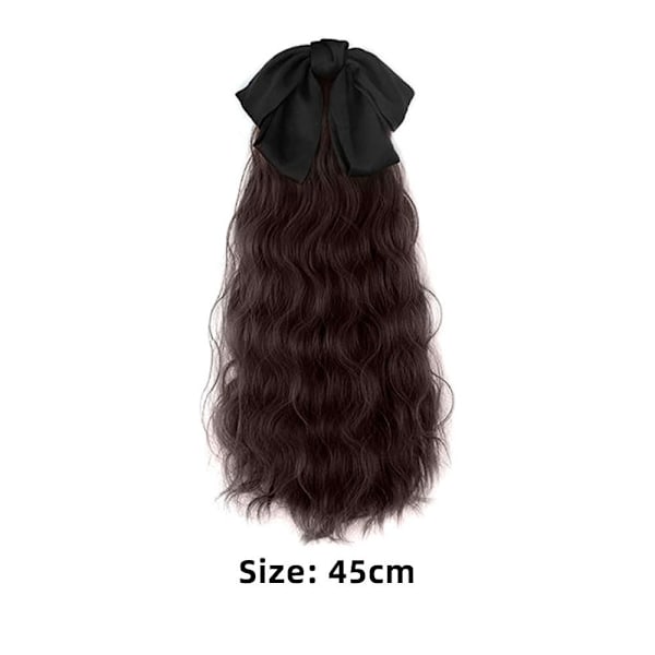 Svart hårdel Ponytail BRUN STREAM STYLE STREAM STYLE brun brown strap style-strap style