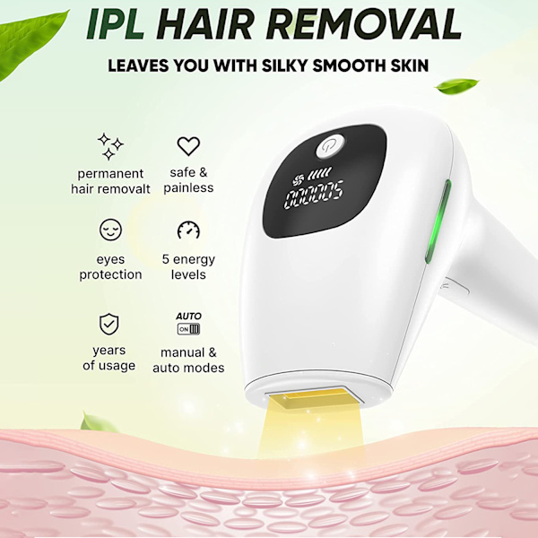 IPL Hår Fjernelse System, Ansigt og Krop Permanent Pa