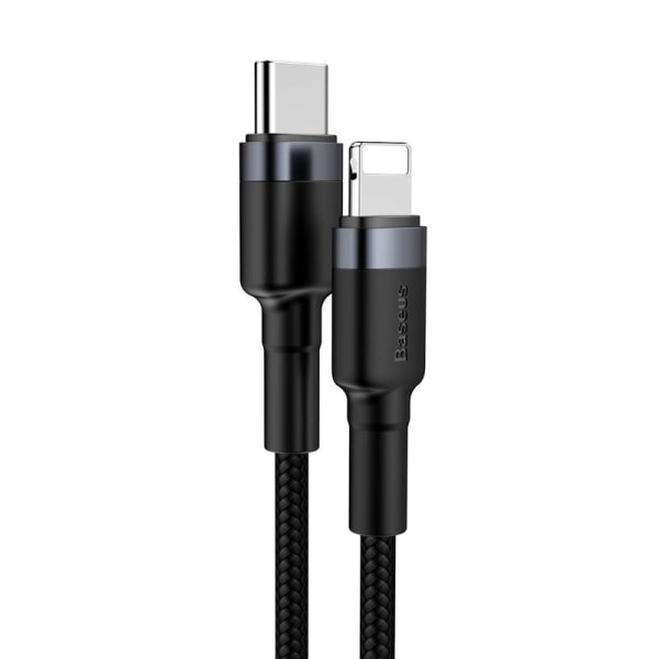 Baseus Cafule Kabel USB-C Lightning iP PD 18W, 1m Sort