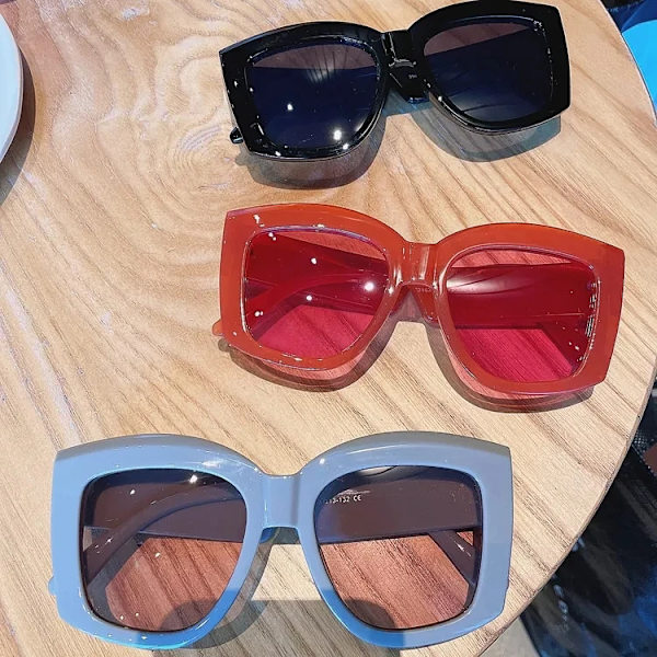 Mukautettu logo karkkiväri violetti punainen sävyt muoti ylisuuret pyöreät aurinkolasit naiset 2024 C6 Oversized Sunglasses