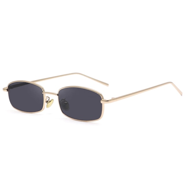 2024 Retro Pienet Aurinkolasit Kulta Metalli Kehys Suorakulmio Mukautettu Logo PC Aurinkolasit Tytöille Miehille Naisille lentes de sol UV400 Silver  Silver