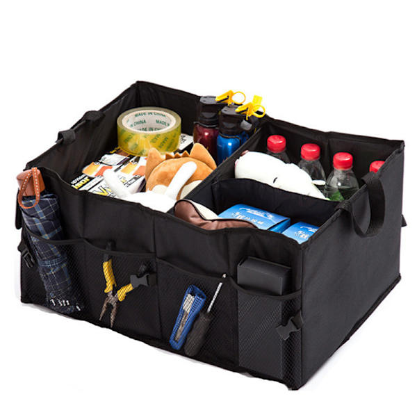 560*390*265mm sammenklappelig bagagerum, sort sammenklappelig bagagerumspose, shopping
