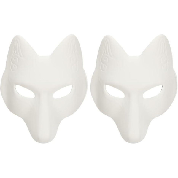 Susimaskit Eläinmaskit 2 kpl Kettu Maski, Halloween Valkoinen Kettu Maski A A