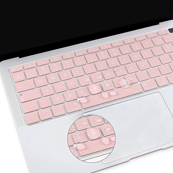 Ruusukvartsin näppäimistön suojus, yhteensopiva MacBook Air 13 tuuman