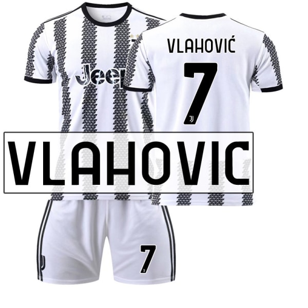 Fotballdraktsett Juventus 22-23 Ny Versjon Nr. 7 Hovey Nr. 10 Pogba 22 Di Maria 10 Dybala 2223 Juventus No.7 Horwich #S