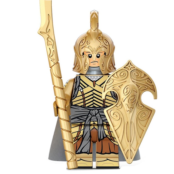 8 stk. Ringenes Herre Serie Minifigurer Byggeklodser Sæt, Soldater Kriger Mini Actionfigurer Legetøj Gave Hjem Dekoration