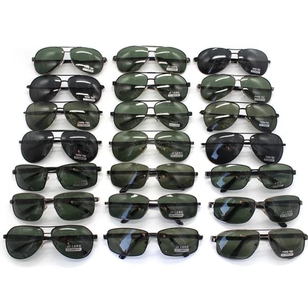 2024 halvat Kiina tukkumyynti TAC-linssi aurinkolasit miehille metalliset polarisoidut ajolasit Random sunglasses for men