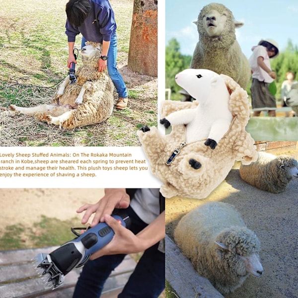 Kawaii Plushies Morsom Lamme Stoffdyr, Beste Bursdagsgave til Kvinner Jenter Gutter Tenåringer